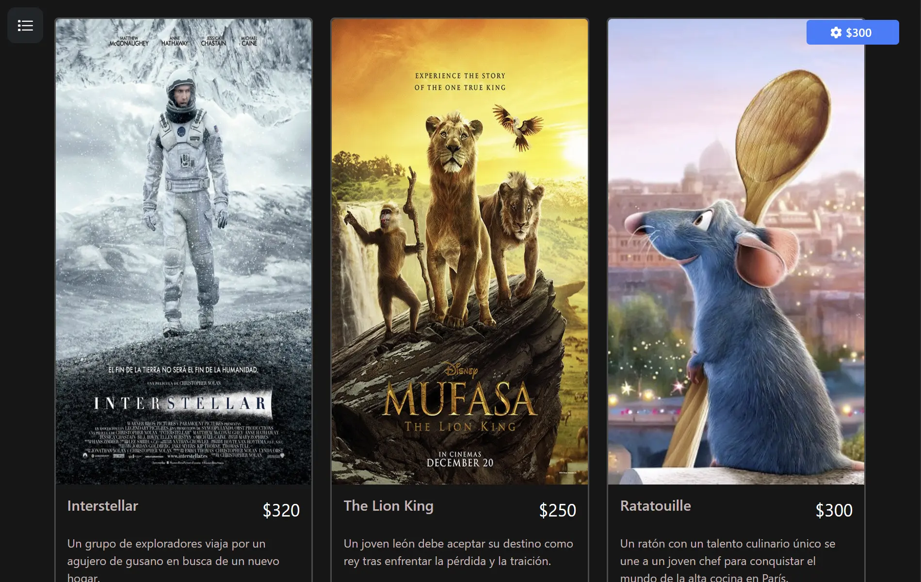 Tienda de Películas